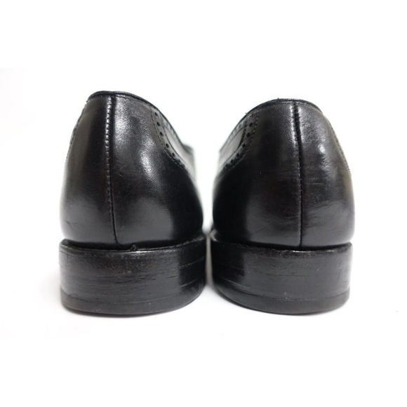 ALLEN EDMONDS Men Dress Shoes Stratton Cap-Toe Brogued Black 11 AAA Extra Narrow main image 4